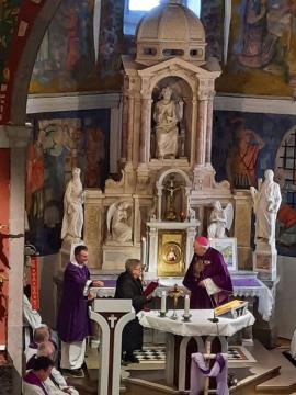 Podelitev odličja Sv. Jožefa Delavca Julki Dekleva, foto;Ana Dekleva